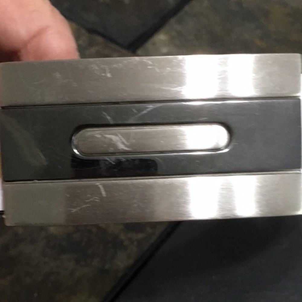 PGA tour white leather belt size 38.